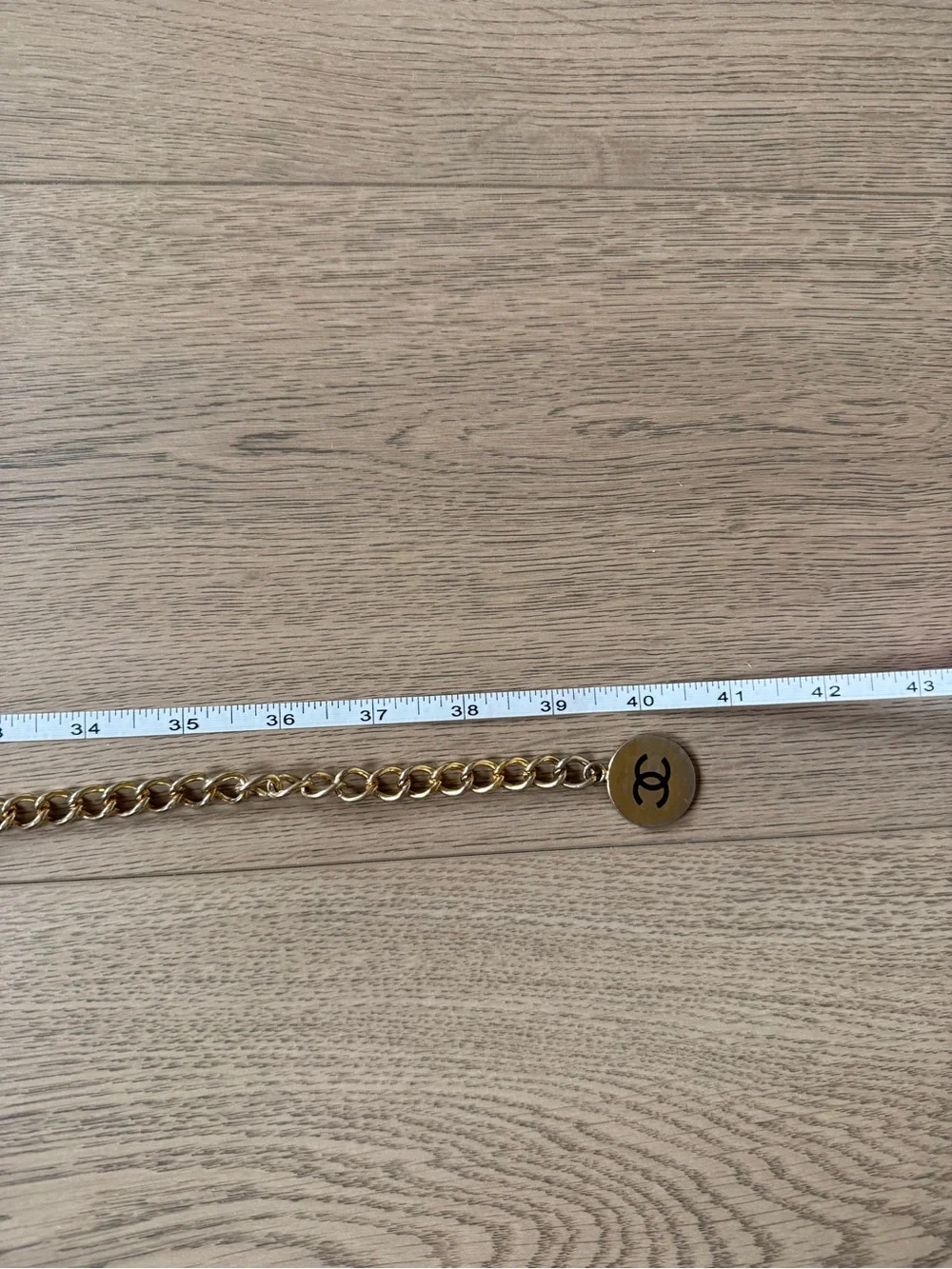 Chanel 31 rue cambon Paris iconic vintage chain gold belt 1954‎